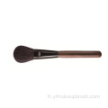 Brosse de maquillage en bois de sandale de cheveux de chèvre